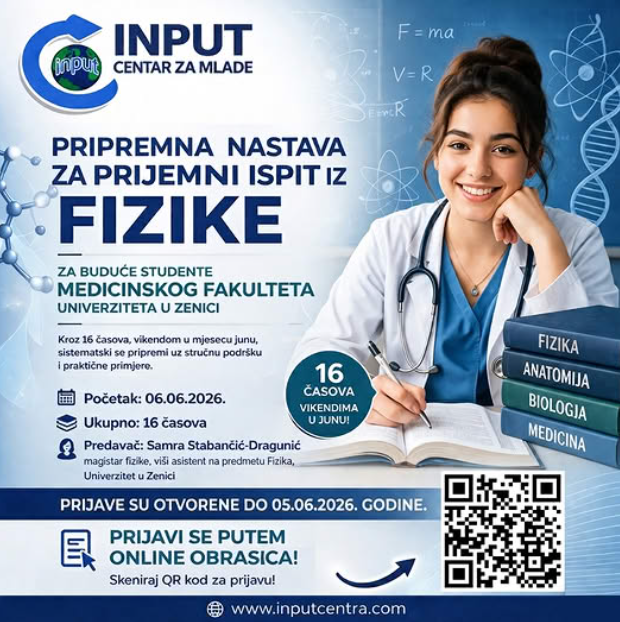 Pripremna nastava iz fizike za prijemni ispit na Medicinskom fakultetu